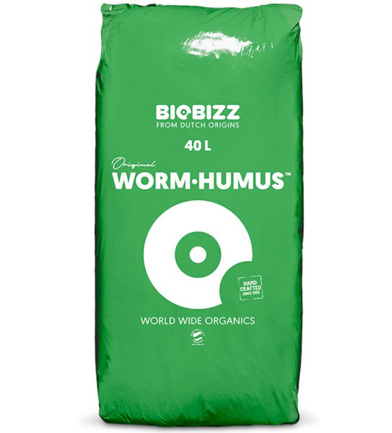 WORMHUMUS 40L, ORGANICZNY NAWÓZ, DODATEK DO GLEBY, BIOBIZZ, 1 paleta=50 worków