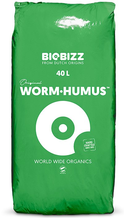 WORMHUMUS 40L, ORGANICZNY NAWÓZ, DODATEK DO GLEBY, BIOBIZZ, 1 paleta=50 worków