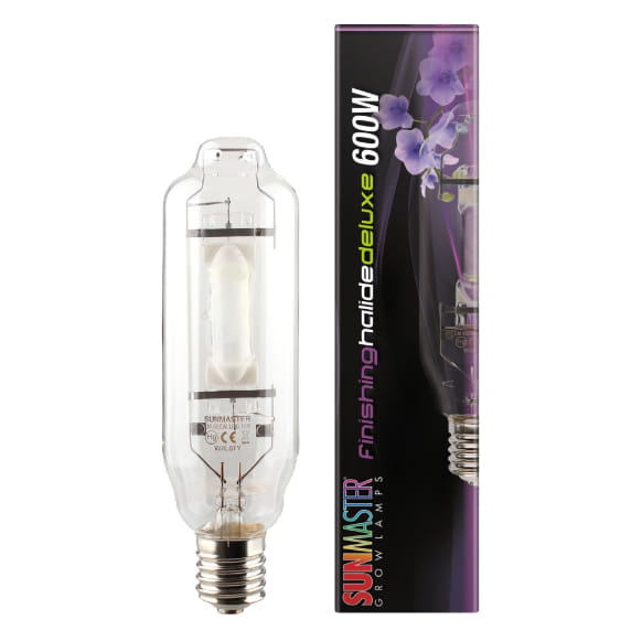 ! - LAMPA / ŻARÓWKA MH,  600W, NA PÓŹNE KWITNIENIE, SUNMASTER - FINISHING DELUXE UV, do uprawy roślin