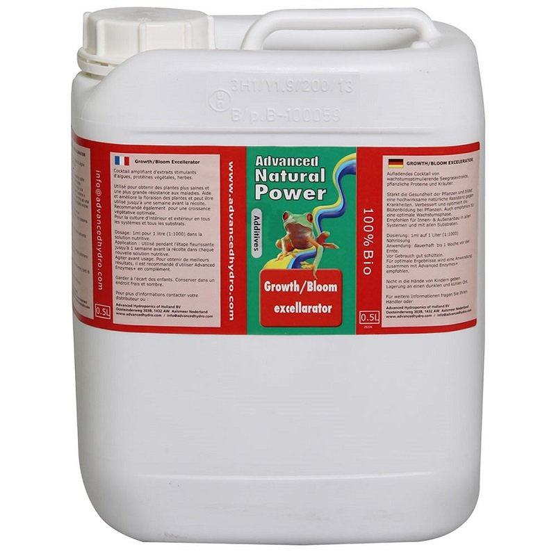 GROWTH / BLOOM EXCELLARATOR  5L STYMULATOR WZROSTU I KWITNIENIA, ADVANCED HYDROPONICS OF HOLLAND (hydro, kokos, ziemia) ADVANCED NATURAL POWER