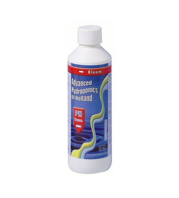 pH DOWN BLOOM  0,5L, REGULATOR OBNIŻAJĄCY pH NA KWITNIENIE - ADVANCED HYDROPONICS OF HOLLAND