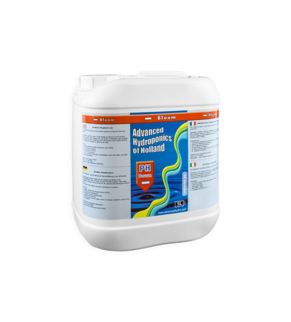 pH DOWN BLOOM  5L, REGULATOR OBNIŻAJĄCY pH NA KWITNIENIE - ADVANCED HYDROPONICS OF HOLLAND