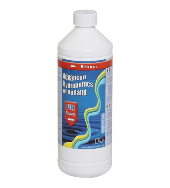 pH DOWN BLOOM  1L, REGULATOR OBNIŻAJĄCY pH NA KWITNIENIE - ADVANCED HYDROPONICS OF HOLLAND