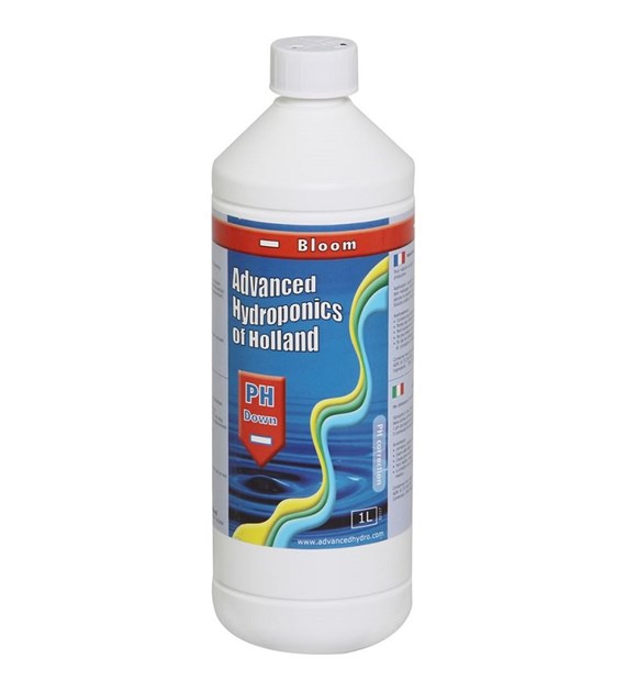 pH DOWN BLOOM  1L, REGULATOR OBNIŻAJĄCY pH NA KWITNIENIE - ADVANCED HYDROPONICS OF HOLLAND