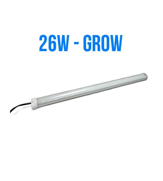 LAMPA VLED GROW 26W, LED 6500K NA WZROST, DO ROŚLIN NA PARAPET, MONTAŻ W PIONIE I POZIOMIE, DŁ.54cm, DO UPRAWY ROŚLIN, VF TLED