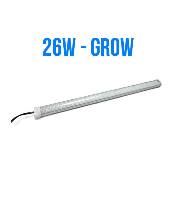 LAMPA VLED GROW 26W, LED 6500K NA WZROST, DO ROŚLIN NA PARAPET, MONTAŻ W PIONIE I POZIOMIE, DŁ.54cm, DO UPRAWY ROŚLIN, VF TLED