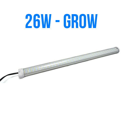 LAMPA VLED GROW 26W, LED 6500K NA WZROST, MONTAŻ W PIONIE I POZIOMIE, DŁ.54cm, DO UPRAWY ROŚLIN, VF TLED