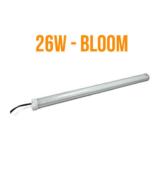 LAMPA VLED BLOOM 26W, LED 3000K NA KWITNIENIE, MONTAŻ W PIONIE I POZIOMIE, DŁ.54cm, DO UPRAWY ROŚLIN, VF TLED