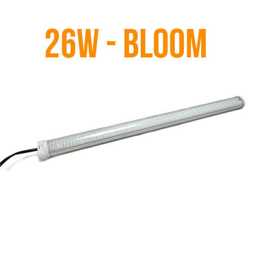 LAMPA VLED BLOOM 26W, LED 3000K NA KWITNIENIE, MONTAŻ W PIONIE I POZIOMIE, DŁ.54cm, DO UPRAWY ROŚLIN, VF TLED