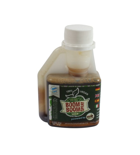 BOOM BOOM SPRAY 100ML/0,1L, 100% ORGANICZNY BOOSTER (REAKTYWUJE SŁABE ROSLINY, ZMNIEJSZA STRES, WZMACNIA), BIOTABS