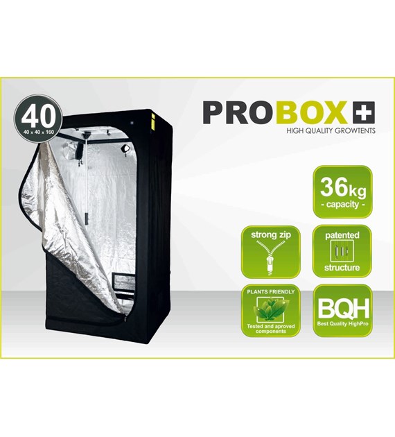 40x40 xh160cm, PROBOX BASIC 40 - wysokość 160cm! - GROWBOX, SZAFA, NAMIOT DO UPRAWY ROŚLIN, GARDEN HIGHPRO