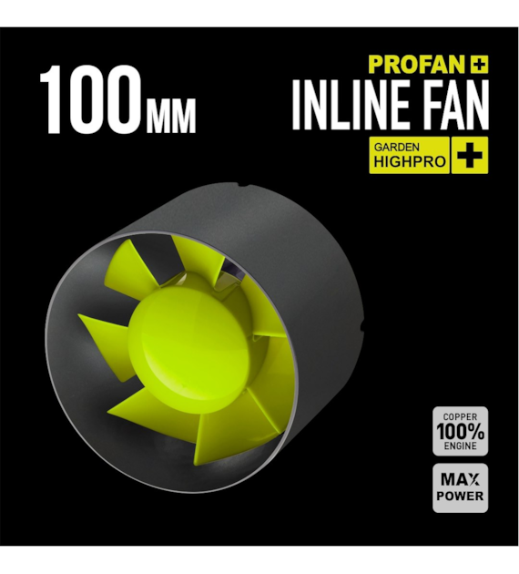 WENTYLATOR KANAŁOWY, OSIOWY - PROFAN INLINE 100, 15W, fi-100mm, 107m3/h, dobra jakość