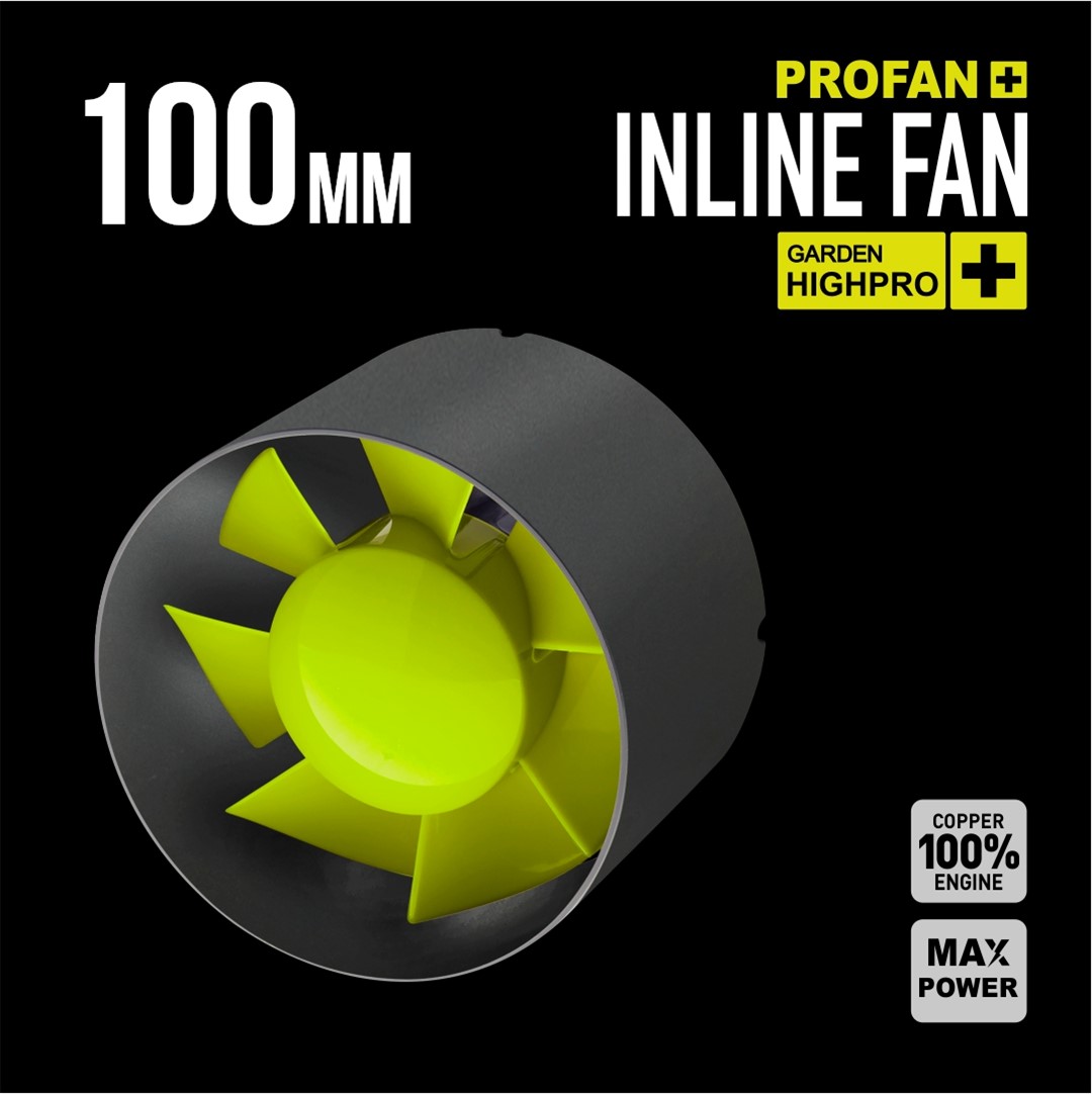 WENTYLATOR KANAŁOWY, OSIOWY - PROFAN INLINE 100, 15W, fi-100mm, 107m3/h, dobra jakość