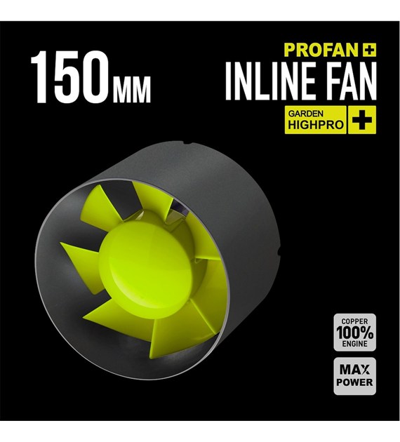 WENTYLATOR KANAŁOWY, OSIOWY - PROFAN INLINE 150, 30W, fi-150mm, 305m3/h, dobra jakość