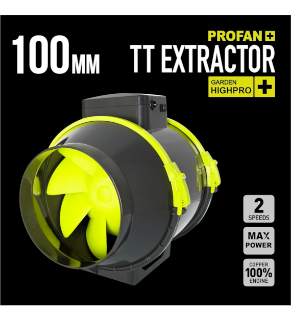 CICHY WENTYLATOR KANAŁOWY Z KABLEM - PROFAN TT, fi100mm, 2-BIEGI 145/187m3/h, 21/33W, dobra jakość