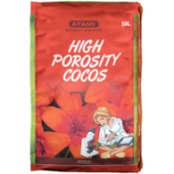 HIGH POROSITY COCOS 50L, SUBSTRAT KOKOSOWY OCZYSZCZONY, WYSOKIEJ POROWATOŚCI, ATAMI, 1 paleta=70 worków