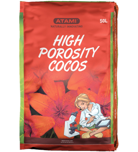 HIGH POROSITY COCOS 50L, SUBSTRAT KOKOSOWY OCZYSZCZONY, WYSOKIEJ POROWATOŚCI, ATAMI, 1 paleta=70 worków
