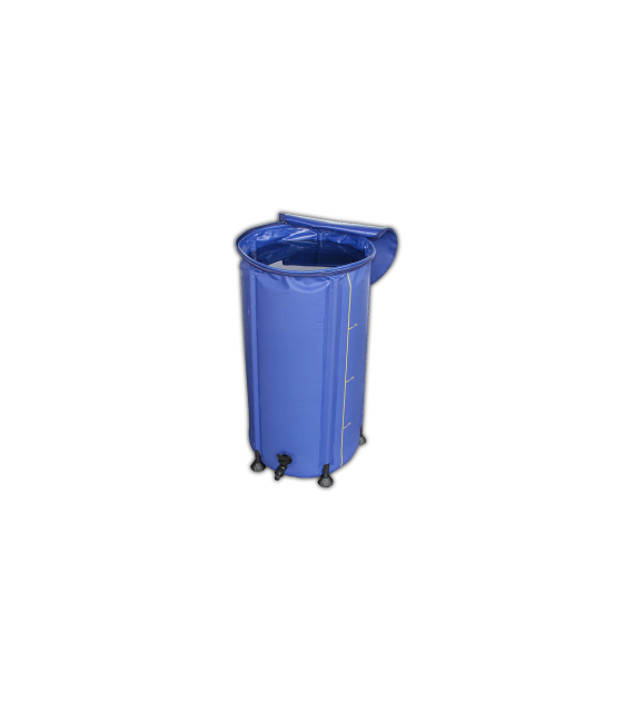 !- FLEXITANK 225L - ELASTYCZNY ZBIORNIK SKŁADANY fi64cm/h81cm,  ZE STANDARDOWĄ ZŁĄCZKĄ OGRODOWĄ  KLIK  16mm