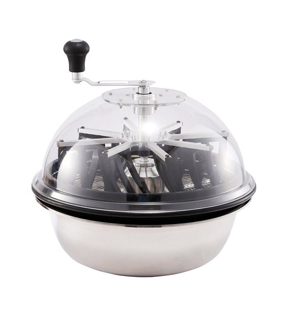 RĘCZNY TRYMER DO LIŚCI - VF 16  / 43cm, MECHANICZNY, PRZEZROCZYSTA POKRYWA, Ø43cm, h28cm,