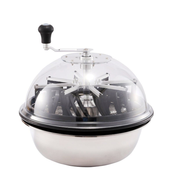 RĘCZNY TRYMER DO LIŚCI - VF 16  / 43cm, MECHANICZNY, PRZEZROCZYSTA POKRYWA, Ø43cm, h28cm,