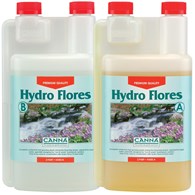 NAWÓZ  NIE NADAJE SIĘ DO SYSTEMÓW RECYRKULACYJNYCH, HYDRO-FLORES A+B, 2x1L, NAWÓZ DWUSKŁADNIKOWY NA KWITNIENIE DO HYDRO, CANNA