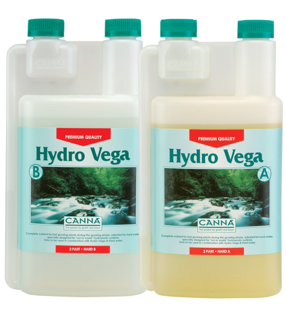 NAWÓZ  NIE NADAJ SIĘ DO SYSTEMÓW RECYRKULACYJNYCH, HYDRO-VEGA A+B, 2x1L, NAWÓZ DWUSKŁADNIKOWY NA WZROST DO HYDRO, CANNA