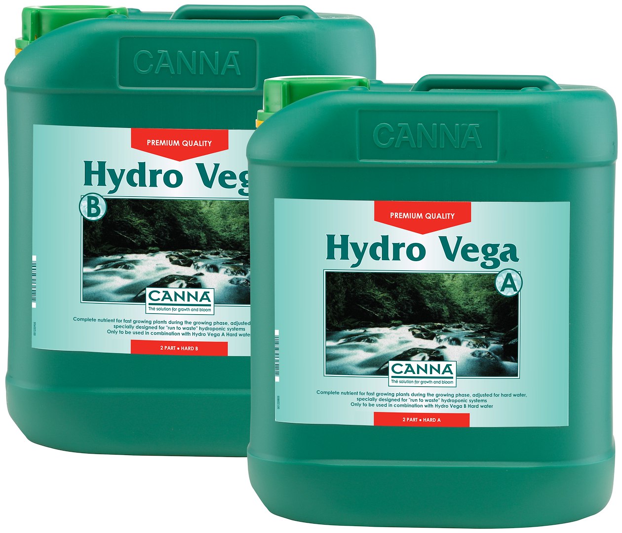 NAWÓZ  NIE NADAJ SIĘ DO SYSTEMÓW RECYRKULACYJNYCH, HYDRO-VEGA A+B, 2x5L, NAWÓZ DWUSKŁADNIKOWY NA WZROST DO HYDRO, CANNA