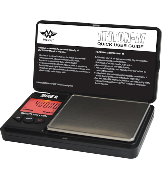 WAGA ELEKTRONICZNA, MY WEIGH TRITON MINI, 400x0.01g, 120x70x20mm