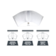 !-ODBŁYŚNIK, REFLEKTOR ALUMINIOWY + SPREADER - WINGS PEARLPRO XL, 55x(60-66)xh15cm, 97% odbijalności, REGULOWANY, Z GNIAZDEM E40 i PUSZKĄ MONTAŻOWĄ, Pearl Technology