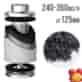 FILTR WĘGLOWY PRO-ECO VF, fi125mm, 240-360m3/h, h20cm, węgiel 1,7kg