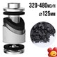 FILTR WĘGLOWY PRO-ECO VF, fi125mm, 320-480m3/h, h30cm, węgiel 2,85kg