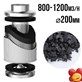 FILTR WĘGLOWY PRO-ECO VF, fi200mm, 800-1200m3/h, h50cm, 7,3kg