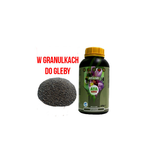 ATA NRG - UPGRADE 600g ORGANICZNY NAWÓZ DO GLEBY W GRANULKACH + BAKTERIE GLEBOWE, ATAMI