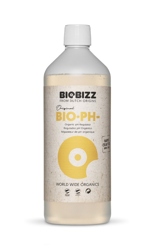 BIOBIZZ PH MINUS, 0.25L, ORGANICZNY REGULATOR OBNIŻAJĄCY pH, (gleba, hydro, kokos)