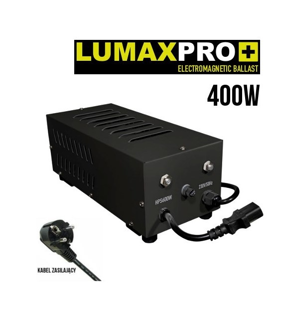 ZASILACZ DO LAMP HPS i MH, 400W, PÓŁ-ELEKTRONICZNY, LUMAXPRO - GARDEN HIGHPRO, MIĘKKI START, GHP