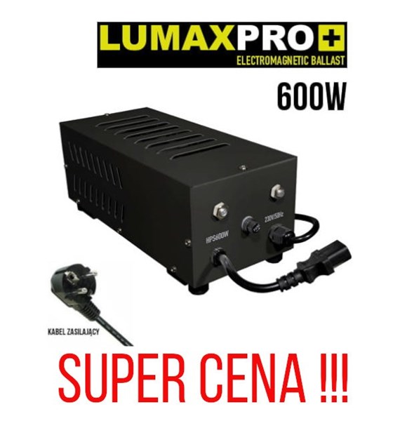 !-ZASILACZ DO LAMP HPS i MH, 600W, PÓŁ-ELEKTRONICZNY, LUMAXPRO - GARDEN HIGHPRO, MIĘKKI STAR, GHP
