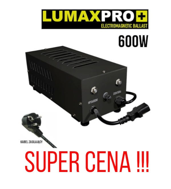 !-ZASILACZ DO LAMP HPS i MH, 600W, PÓŁ-ELEKTRONICZNY, LUMAXPRO - GARDEN HIGHPRO, MIĘKKI STAR, GHP