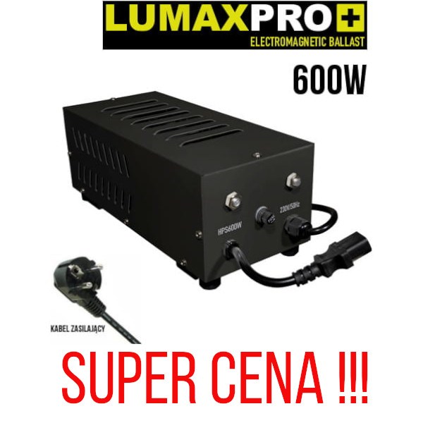 !-ZASILACZ DO LAMP HPS i MH, 600W, PÓŁ-ELEKTRONICZNY, LUMAXPRO - GARDEN HIGHPRO, MIĘKKI STAR, GHP