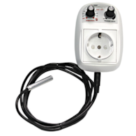 GSE, STEROWNIK / REGULATOR TEMPERATURY I OBROTÓW WENTYLATORA,  MAX.1150W/5A (1 WENTYLATOR), termostat