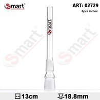 !- ŁĄCZNIK SZKLANY DO FAJEK WODNYCH - SMART, szl.18,8mm / dł.13cm