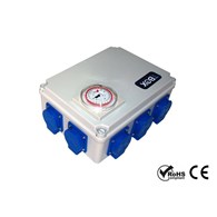 !-TEMPO BOX - STEROWNIK / PROGRAMATOR CZASOWY Z PRZEKAŹNIKIEM ABSORBUJĄCYM, TIMERBOX 8x600W, 230V