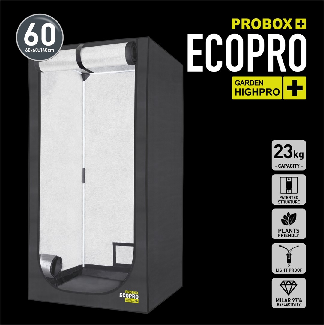 60x60 xh140cm, PROBOX ECOPRO 60 - GROWBOX, SZAFA, NAMIOT DO UPRAWY ROŚLIN, GARDEN HIGHPRO