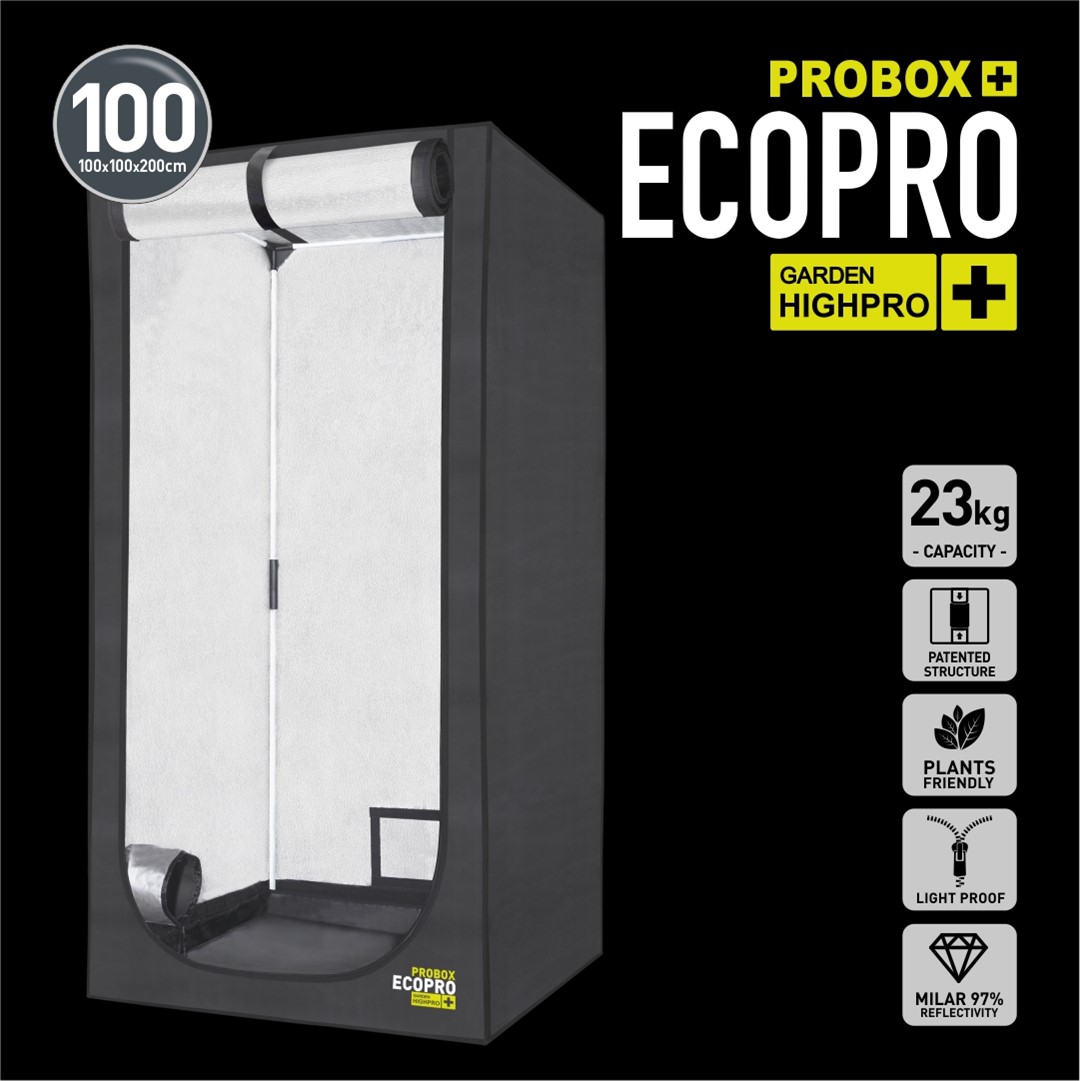 100x100 xh200cm, PROBOX ECOPRO 100 - GROWBOX, SZAFA, NAMIOT DO UPRAWY ROŚLIN, GARDEN HIGHPRO