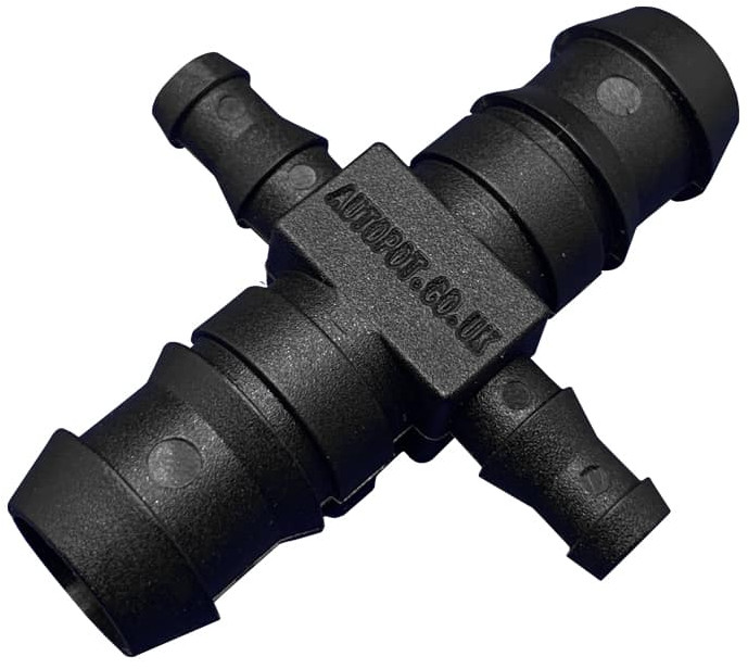 ŁĄCZNIK KRZYŻOWY 2x16mm, 2x9mm,  DO ROZBUDOWY AutoPot