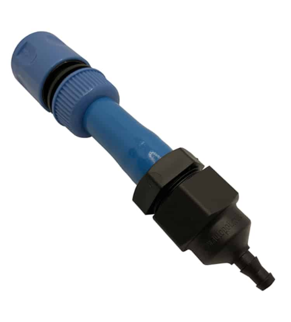 SZYBKOZŁĄCZKA Z FILTREM 16mm - 9mm, łączy zbiornik Flexitank z wężem 9mm,  AutoPot