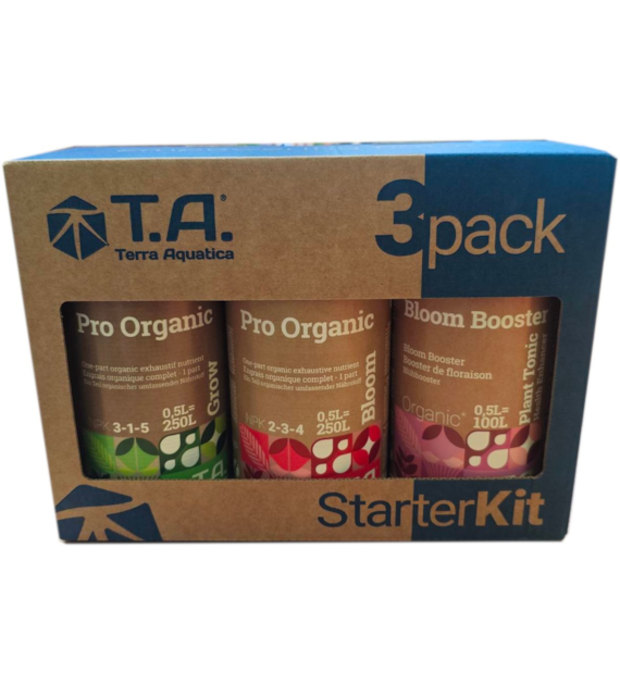 3PACK StarterKit Pro Organic 3x500ml - Zestaw organicznych nawozów + GRATIS