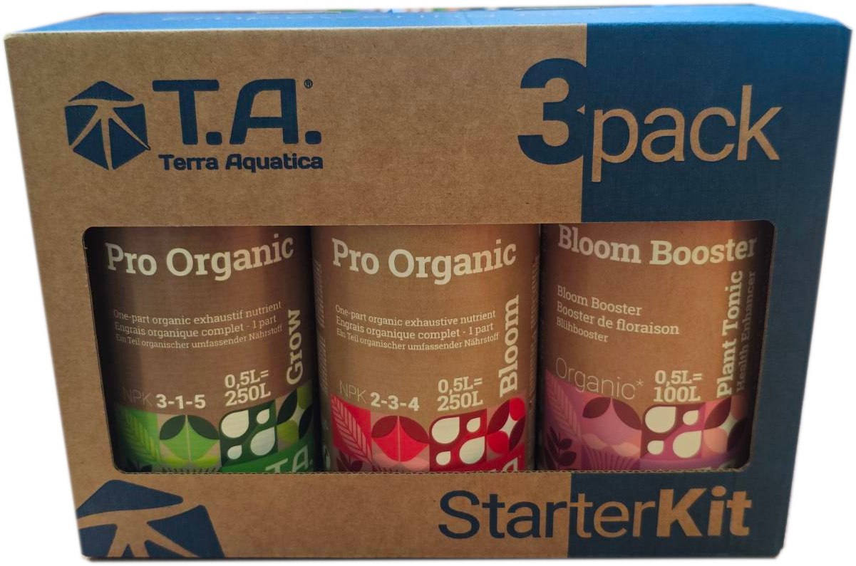 3PACK StarterKit Pro Organic 3x500ml - Zestaw organicznych nawozów + GRATIS