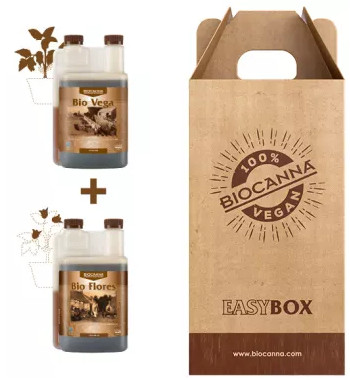 EASY BIO BOX, MAŁY ZESTAW ORGANICZNYCH NAWOZÓW NA WZROST I KWITNIENIE, starter BIOCANNA