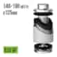 FILTR WĘGLOWY VF-ECO, fi125mm, 140-190m3/h, h15cm, węgiel 1,6kg