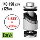 FILTR WĘGLOWY VF-ECO, fi125mm, 140-190m3/h, h15cm, 1,6kg